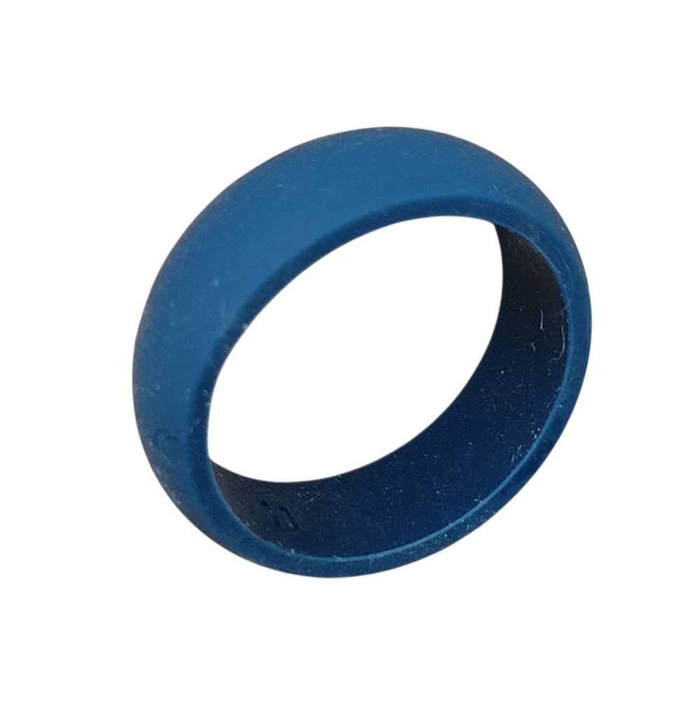 Blue Silicone ring size 11